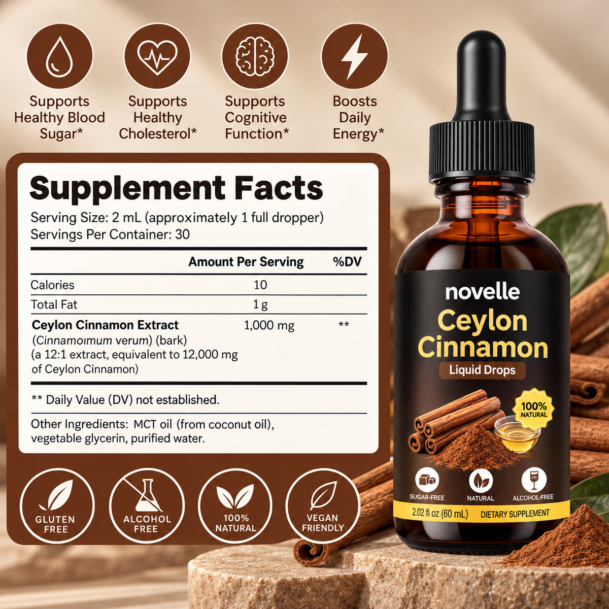 Ceylon Cinnamon Extract Drops